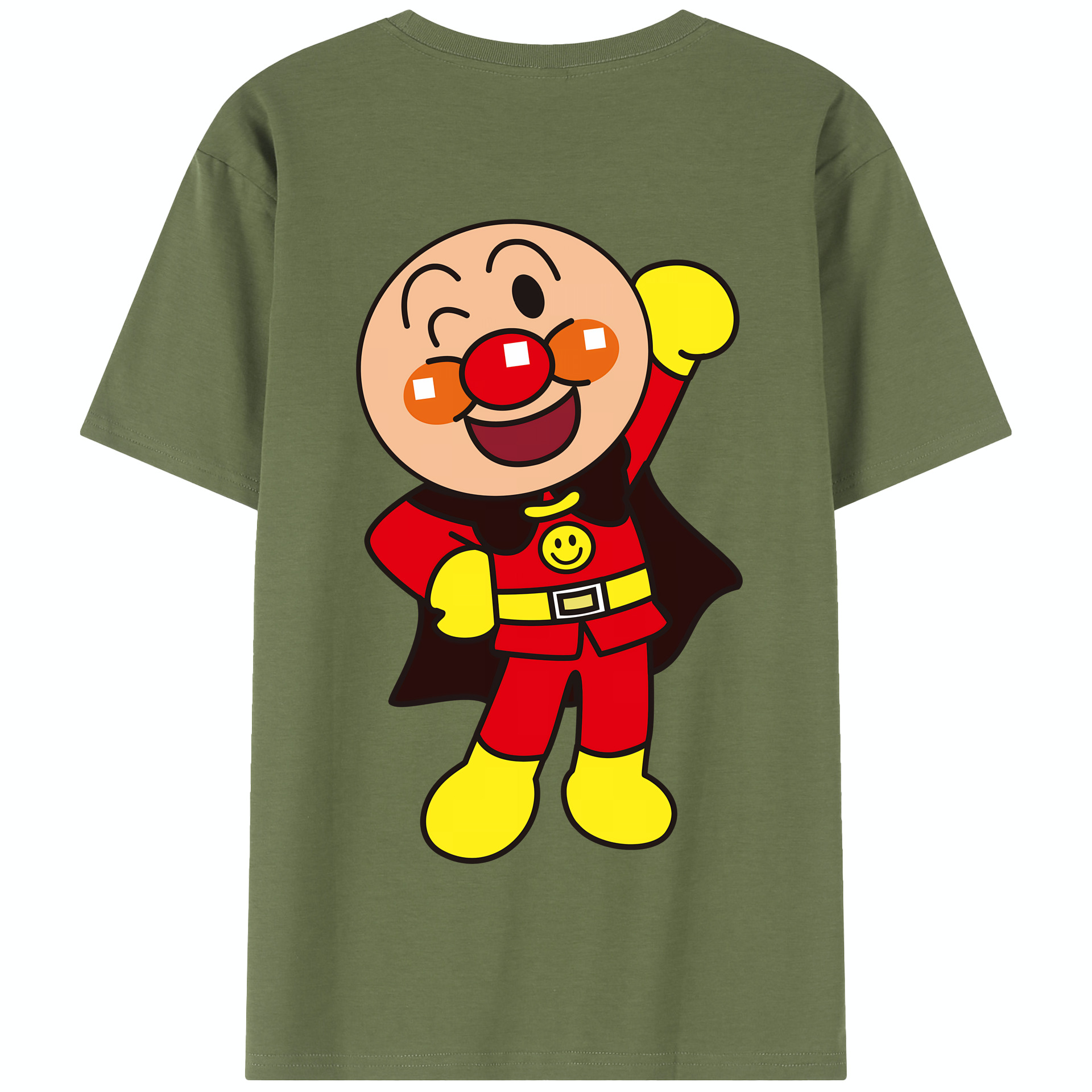 （画像用） アンパンマン Anpanman 綿100％半袖Tシャツ（背面プリント）